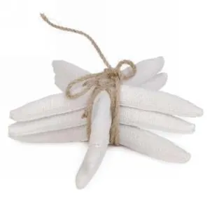 Rings Attitudes Import Set of 3 White Starfish Decor
