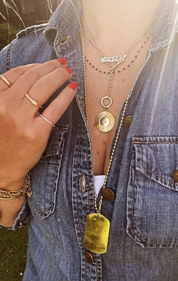 Rings Garland Collection Transitional Belcher Chain with Spinning Dog Clip and Removable Charm Ring