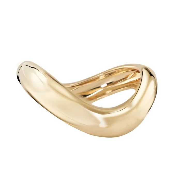 Rings Luna Skye 14kt gold dome wave ring