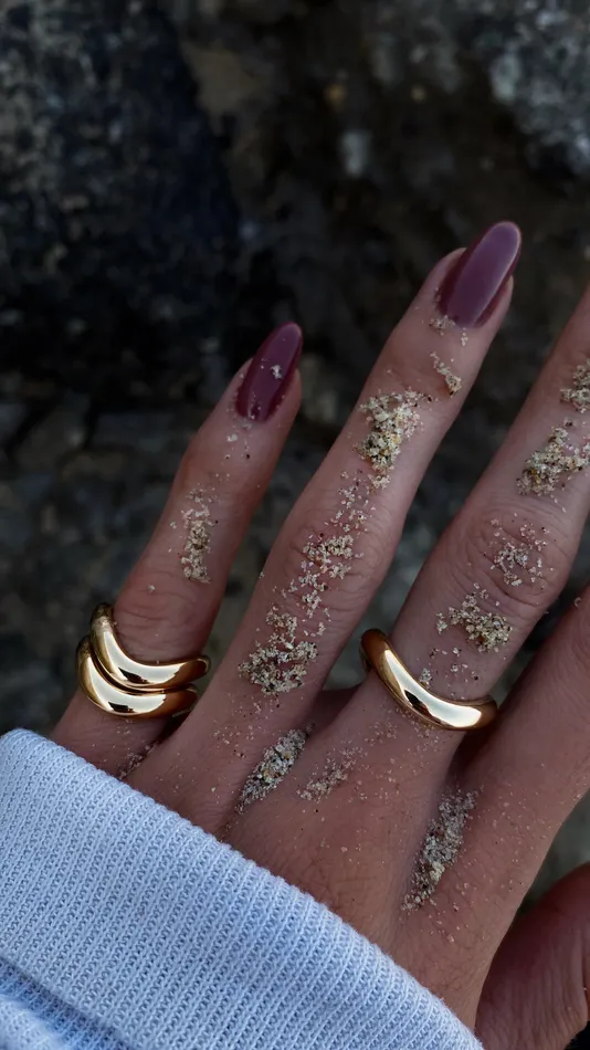 Rings Luna Skye 14kt gold dome wave ring