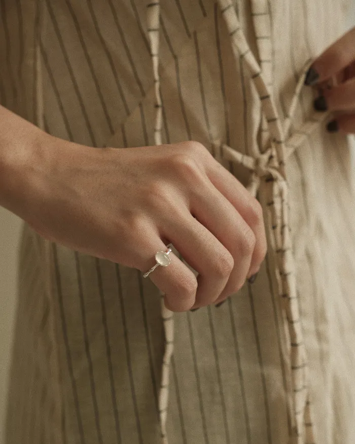 Rings MYJN Cele White Chalcedony Ring