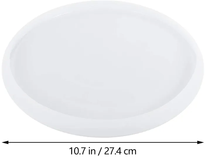 Rings Resinarthub Round Tray Mirror Plate Casting Silicone Mould