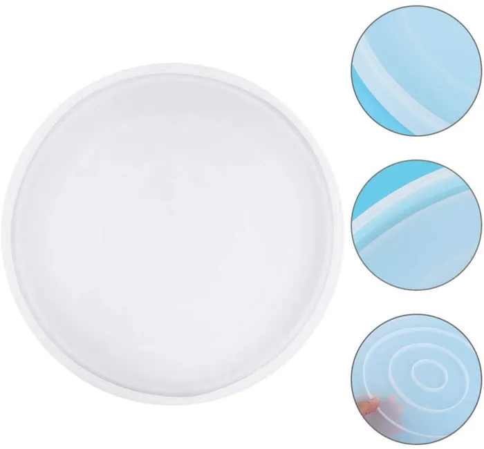 Rings Resinarthub Round Tray Mirror Plate Casting Silicone Mould