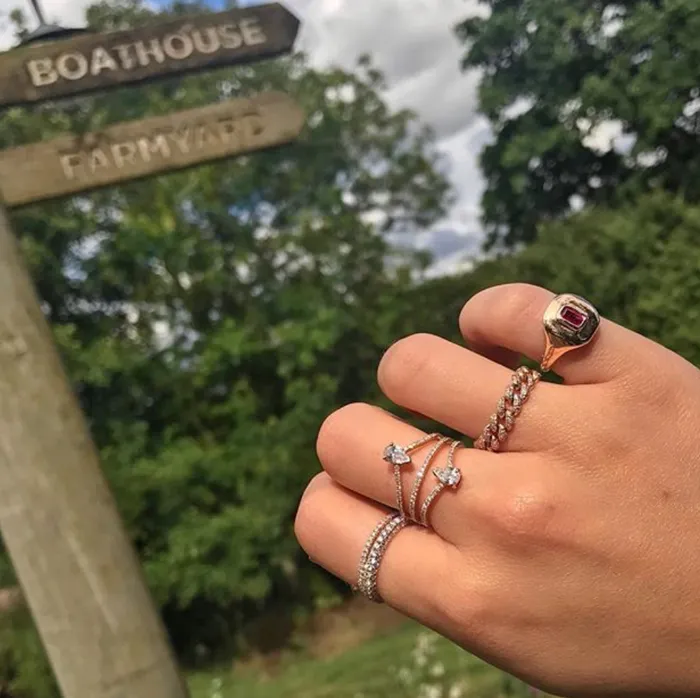 Rings Shay Fine Jewelry Gemstone Baguette Pinky Ring