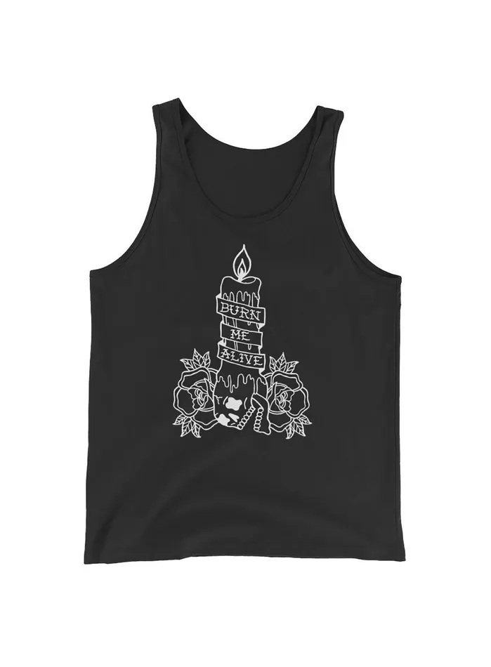 Rings WE ARE ALL SMITH Burn Me Alive Unisex Tank Top