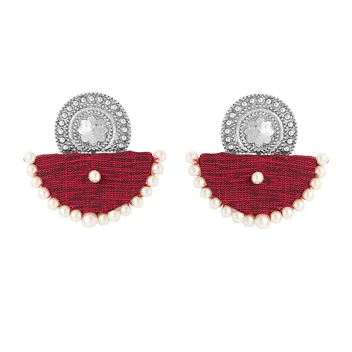 Rings Yellow Chimes Yellow Chimes Earrings for Women and Girls Traditional Silver Oxidised DropMaroon Woven Wrapped Pearl Drop EarringsBirthday Gift For girls and women Anniversary Gift for Wife Rings Yellow Chimes Yellow Chimes Earrings for Women and Girls Traditional Silver Oxidised DropMaroon Woven Wrapped Pearl Drop EarringsBirthday Gift For girls and women Anniversary Gift for Wife