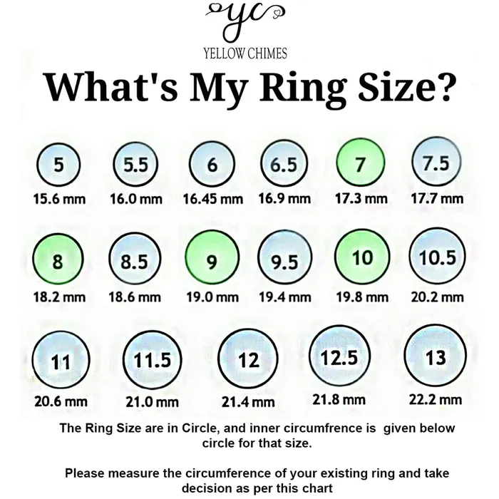Rings Yellow Chimes Yellow Chimes Ring for women Elegant Austrian Crystal Studded Silver tonec White colored Ring for Women and Girls Size US 6