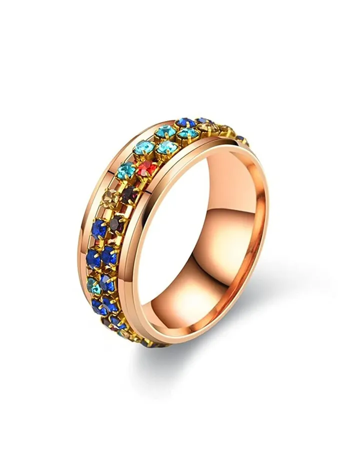 Rings Yellow Chimes Yellow Chimes Ring For Women Gold Tone Multicolor Crystal Studded Designer Ring For Women and Girls Rings Yellow Chimes Yellow Chimes Ring For Women Gold Tone Multicolor Crystal Studded Designer Ring For Women and Girls