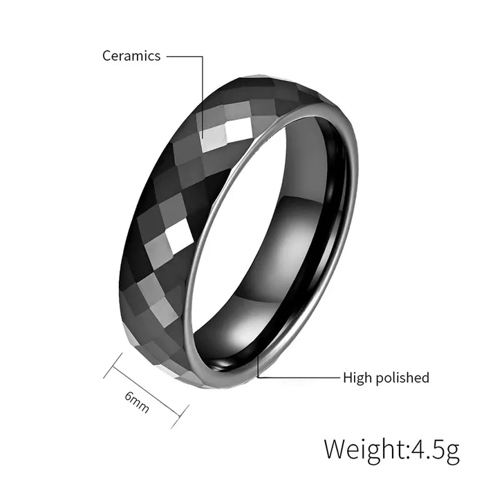 Rings Yellow Chimes Yellow Chimes Rings for Men black Colored Metal Stainless Steel Band Designed Stylish Winter Spring Autumn and Summer Rings for Men and Boys