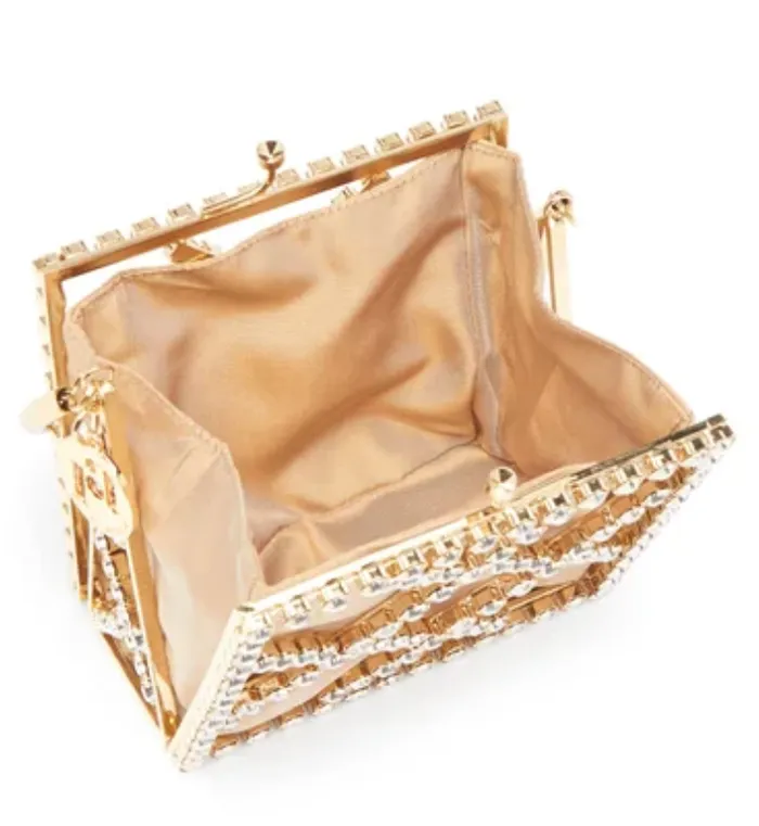 Rosantica Earrings Garofano crystalembellished clutch bag Rosantica Earrings Garofano crystalembellished clutch bag