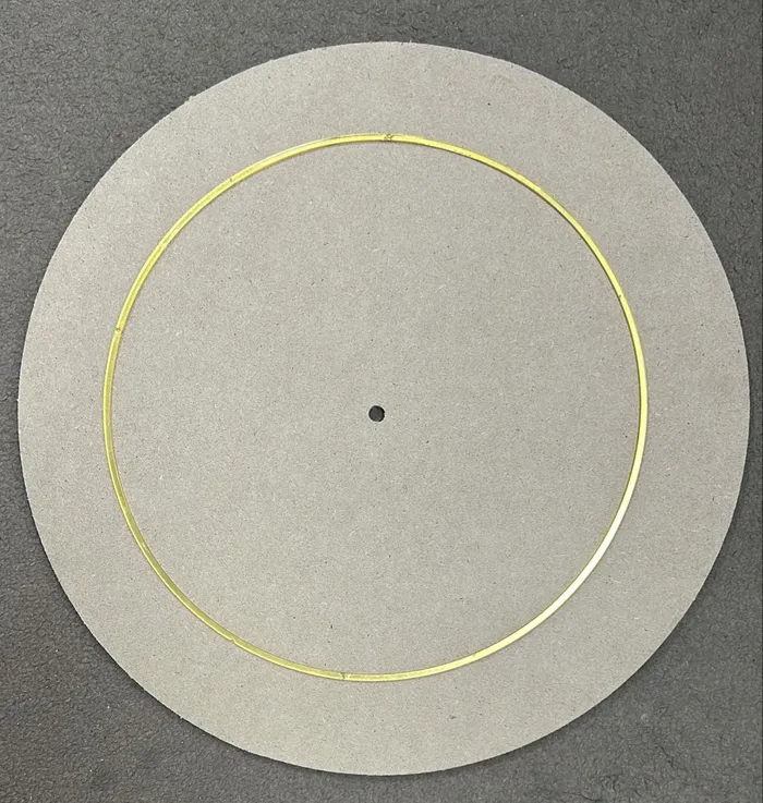 Round MDF Cutting with Golden Acrylic Bow for Resin Art RESIN ART HUB Necklaces
