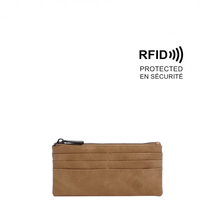SQ Earrings Briella Slim Wallet Dark Sand