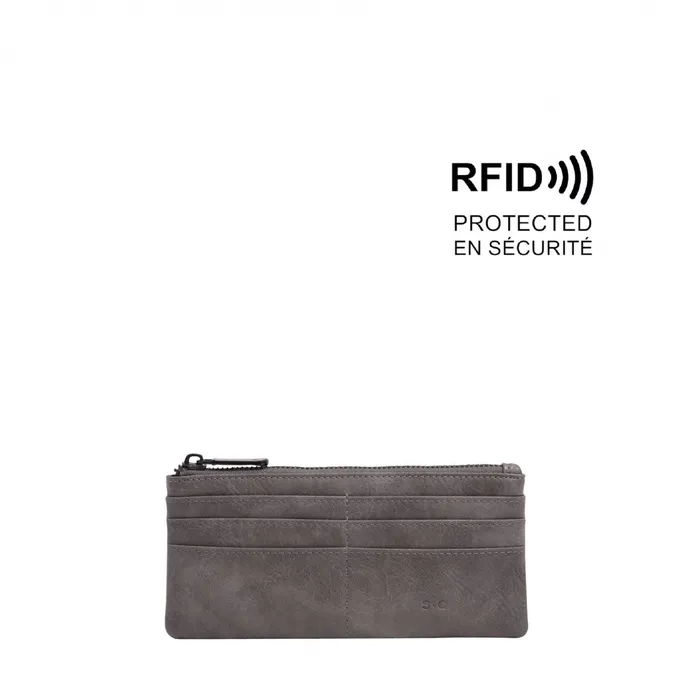 SQ Earrings Briella Slim Wallet Dark Sand