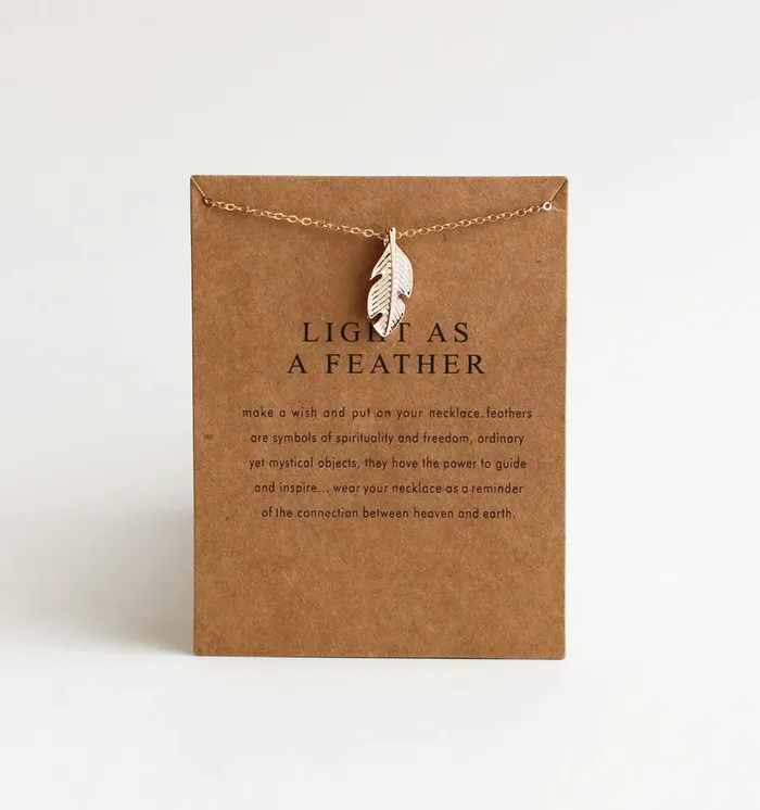 Short Necklace Light As A Feather Candlewick Gift Shop Necklaces