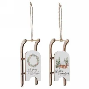 Sled Ornament Candlewick Gift Shop Earrings