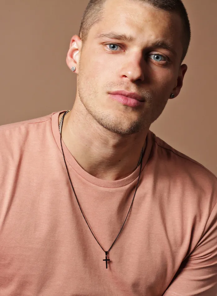 SMALL BLACK CROSS NECKLACE FOR MEN We Are All Smith Necklaces