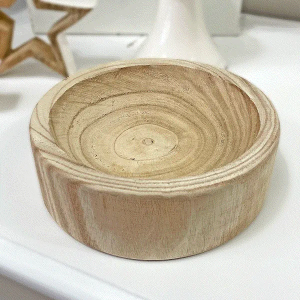 Stargazer Paulownia Wood Bowl Earrings