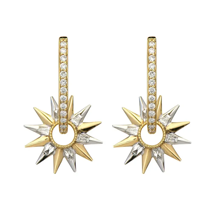 Three Stories Jewelry Rings Open Starburst Baguette Charms
