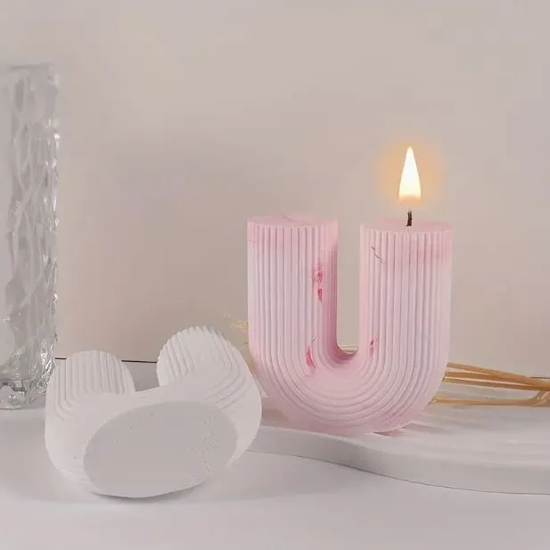 UShaped Silicone Mold for Candle Making Resin Art Hub Necklaces