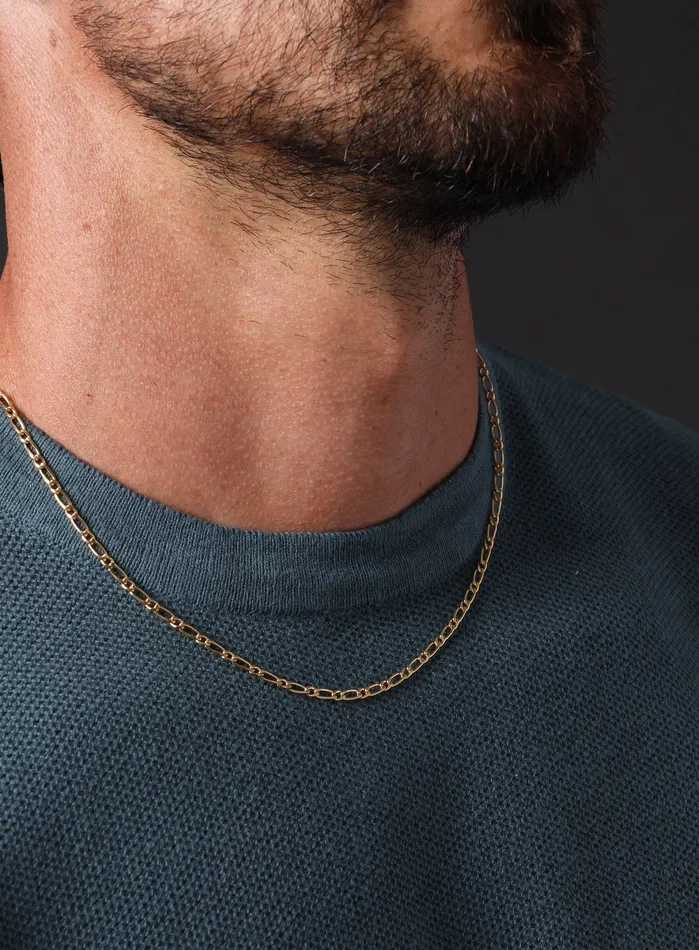 WE ARE ALL SMITH Mens Jewelry Clothing Necklaces One to One Round Elongated Cable 14k Gold Filled Chain Necklace
