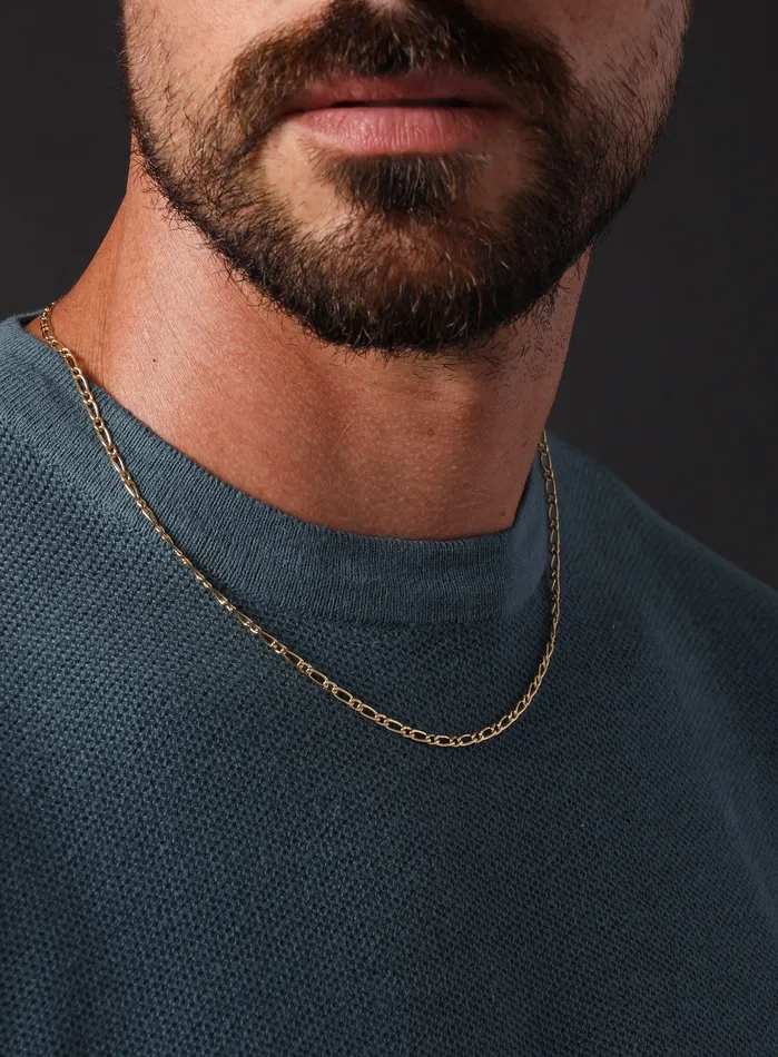 WE ARE ALL SMITH Mens Jewelry Clothing Necklaces One to One Round Elongated Cable 14k Gold Filled Chain Necklace