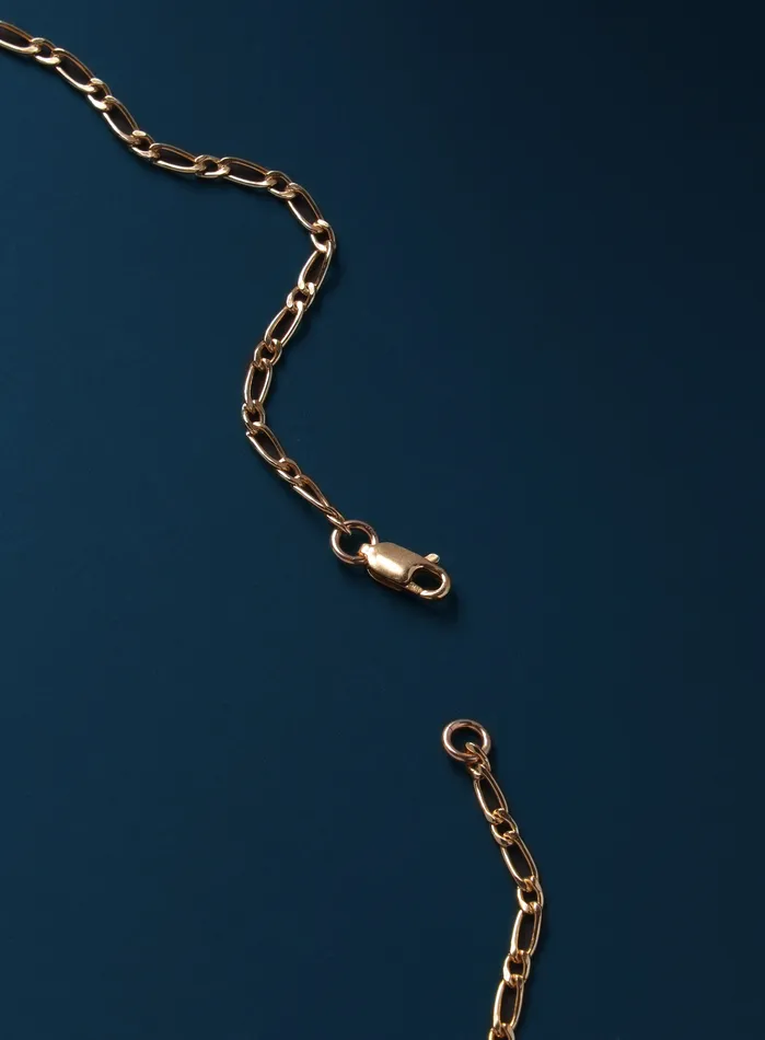 WE ARE ALL SMITH Mens Jewelry Clothing Necklaces One to One Round Elongated Cable 14k Gold Filled Chain Necklace