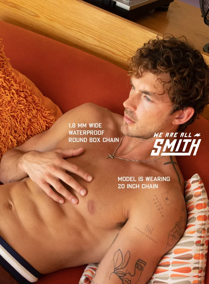 WE ARE ALL SMITH Mens Jewelry Clothing Necklaces Waterproof Mens Nail Cross Necklace