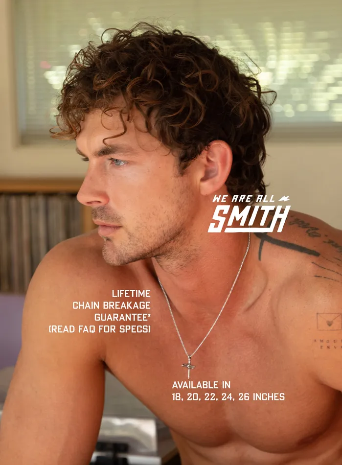WE ARE ALL SMITH Mens Jewelry Clothing Necklaces Waterproof Mens Nail Cross Necklace