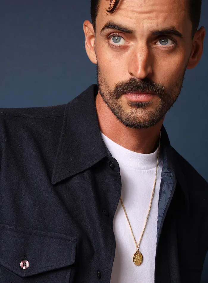 WE ARE ALL SMITH Mens Jewelry Clothing PreStyled Sets St Christopher Vermeil Gold Medal