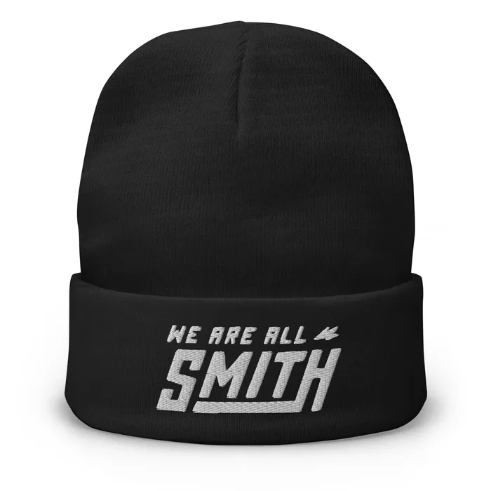 WE ARE ALL SMITH Mens Jewelry Clothing Rings We Are All Smith Black Embroidered Beanie