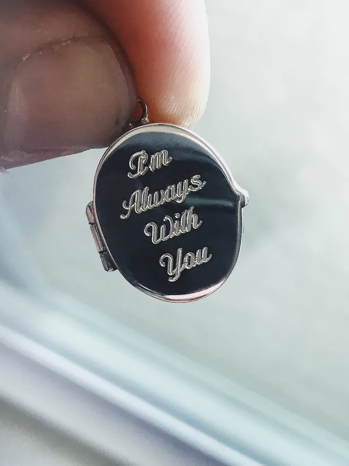 WE ARE ALL SMITH Necklaces Custom engraved Mens Locket Necklace