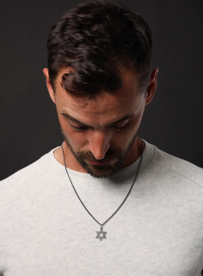 WE ARE ALL SMITH Necklaces Star of David Sterling Silver Pendant Necklace