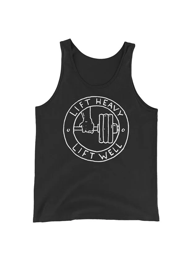 WE ARE ALL SMITH Rings Lift Heavy Lift Well Black Tank Top