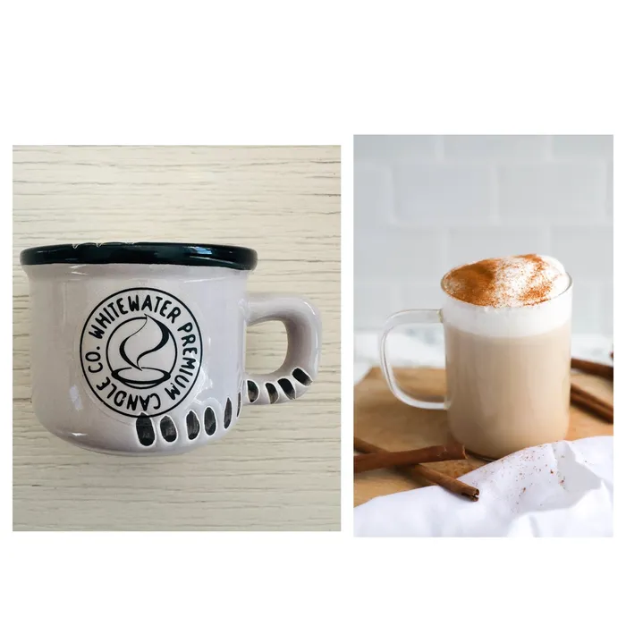 Whitewater Premium Candle Co Earrings Espresso Mug Candle