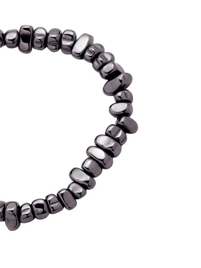 Yellow Chimes Bracelets Beads Bracelet Adjustable Iron Gallstone Bracelet for Men Stylish Accessory Black One Size