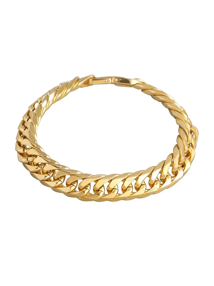 Yellow Chimes Bracelets Yellow Chimes Bracelets for Men and Boys Fashion Gold Bracelet for Men Gold Plated Stainless Steel Curb Chain Bracelet for Men Birthday Gift for Men and Boys Anniversary Gift for Husband Yellow Chimes Bracelets Yellow Chimes Bracelets for Men and Boys Fashion Gold Bracelet for Men Gold Plated Stainless Steel Curb Chain Bracelet for Men Birthday Gift for Men and Boys Anniversary Gift for Husband
