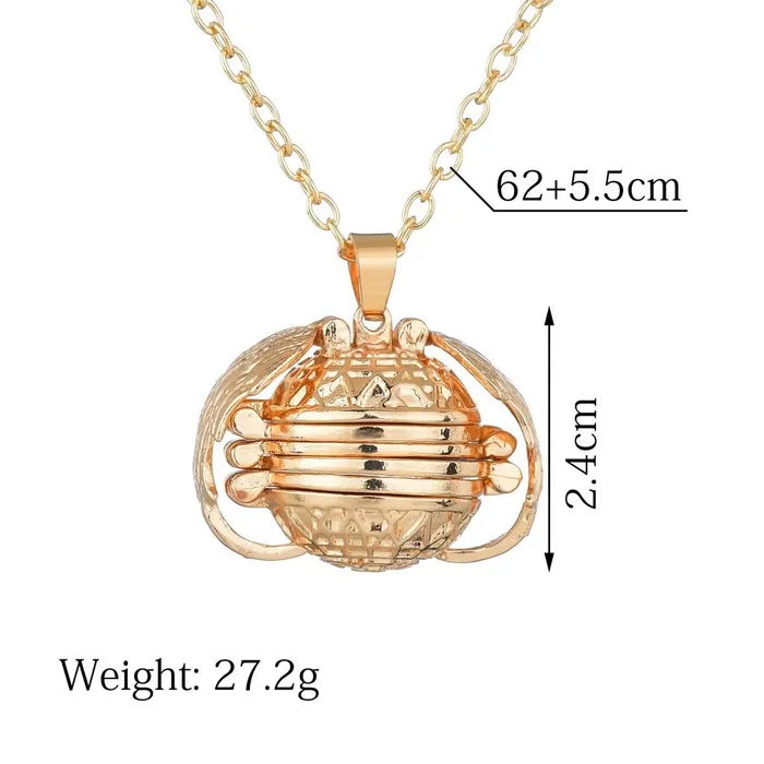 Yellow Chimes Bracelets Yellow Chimes Exclusive Gift Jewelry Angel Wings Expanding Photo Locket Necklace Pendant for Men and Women Gold