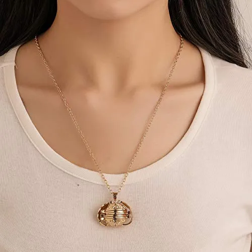 Yellow Chimes Bracelets Yellow Chimes Exclusive Gift Jewelry Angel Wings Expanding Photo Locket Necklace Pendant for Men and Women Gold