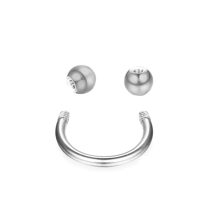 Yellow Chimes Bracelets Yellow Chimes Fashion Silver Earring Set Body Piercing Jewelry Western Stainless Steel Ear Eyebrow Nose Lip Earring Combo Accessories Jewellery