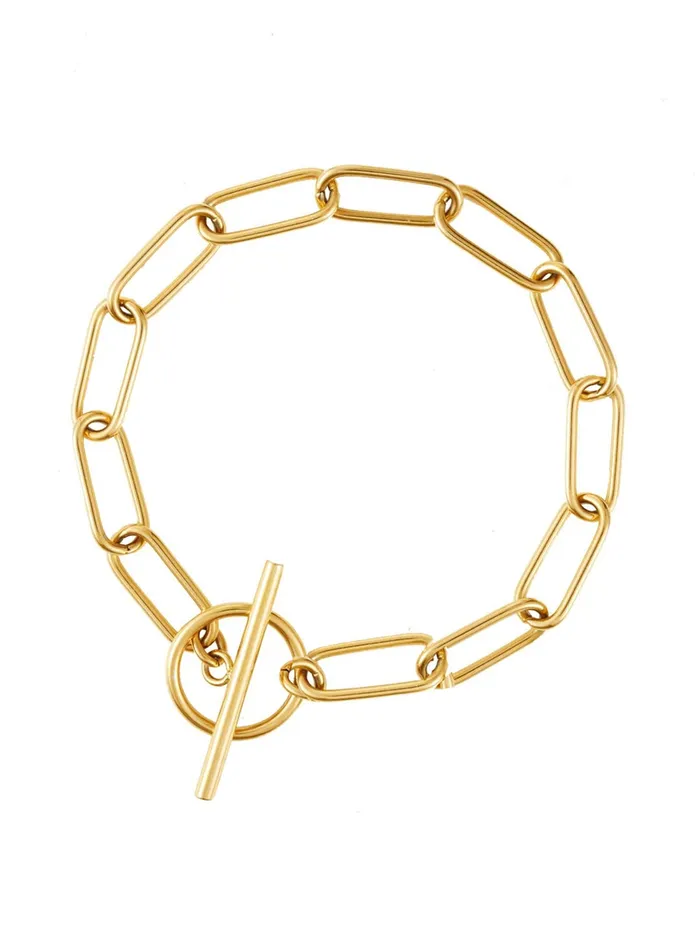 Yellow Chimes Chain Bracelet for Women Gold Plated Link Chain Bracelet for Women and Girls Yellow Chimes Necklaces