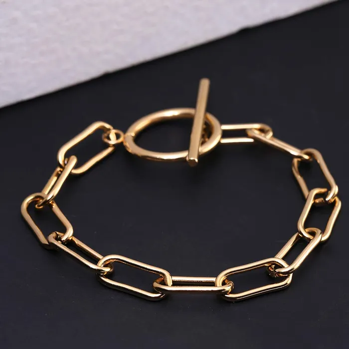 Yellow Chimes Chain Bracelet for Women Gold Plated Link Chain Bracelet for Women and Girls Yellow Chimes Necklaces