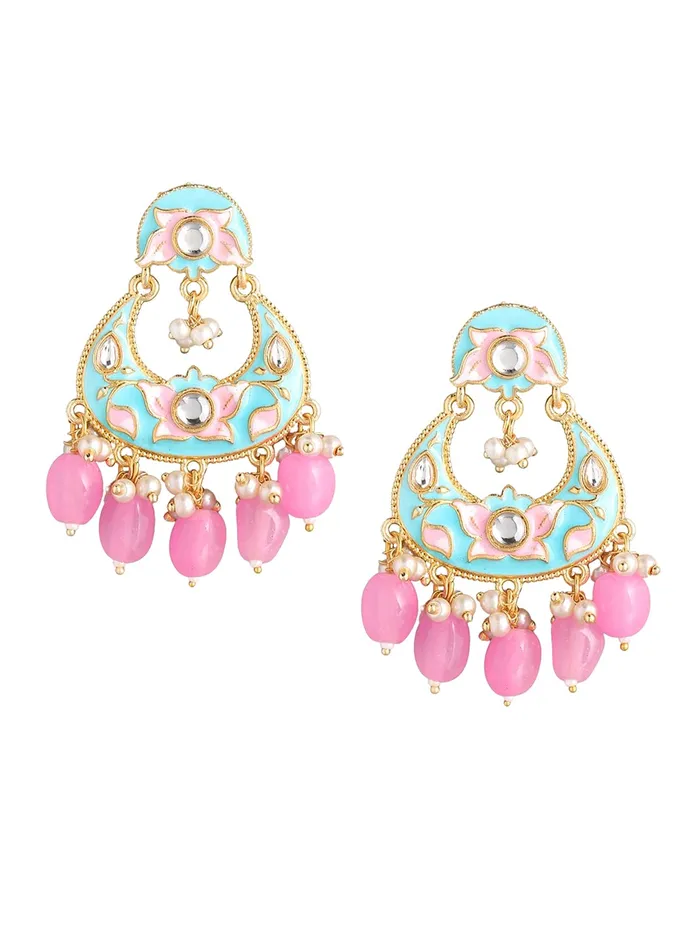 Yellow Chimes Chandbali Earrings for Women Traditional Gold Toned Blue Floral Design Pearl Meenakari Chand bali Earrings for Women and Girls Yellow Chimes Rings Yellow Chimes Chandbali Earrings for Women Traditional Gold Toned Blue Floral Design Pearl Meenakari Chand bali Earrings for Women and Girls Yellow Chimes Rings