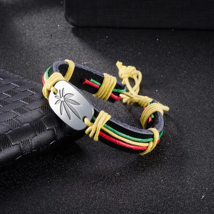 Yellow Chimes Charm Leather Wrap Bracelets for Girls and Women Yellow Chimes Bracelets