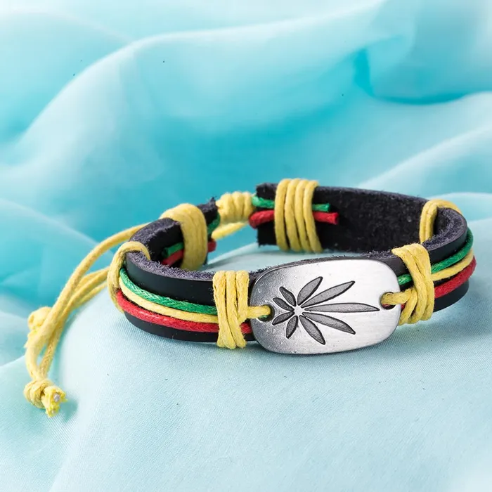 Yellow Chimes Charm Leather Wrap Bracelets for Girls and Women Yellow Chimes Bracelets