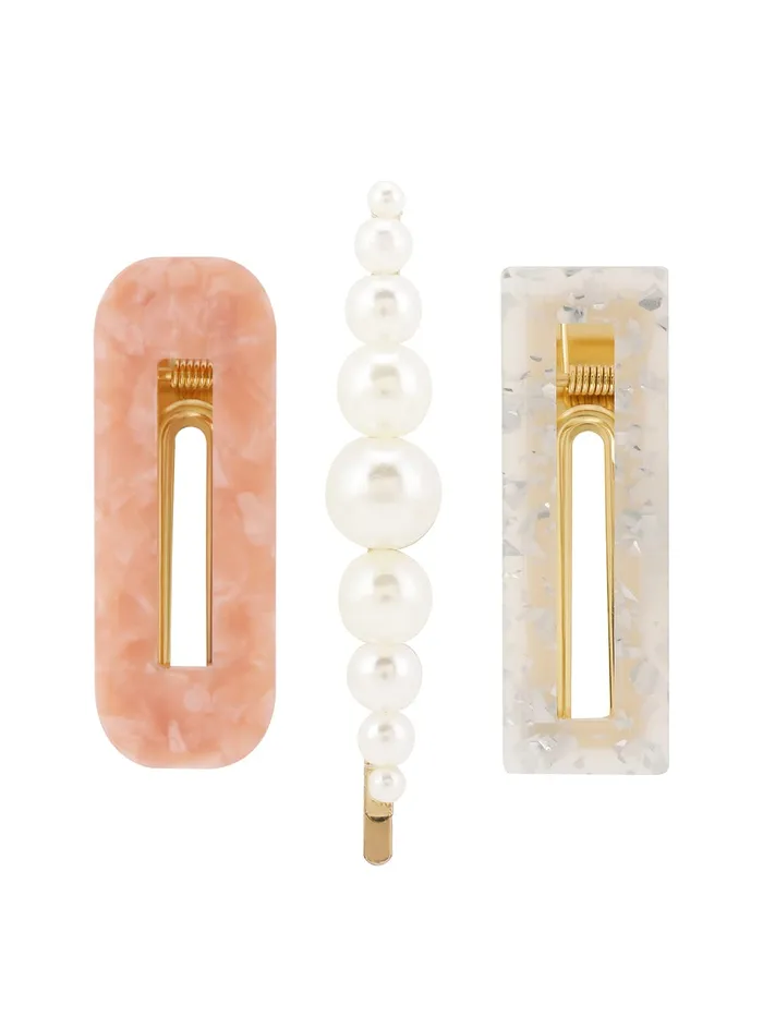 Yellow Chimes Combo of Crystal Pearl Gold Plated Stud Hoop Earrings Set for Women and Girls Design 9 Yellow Chimes Earrings