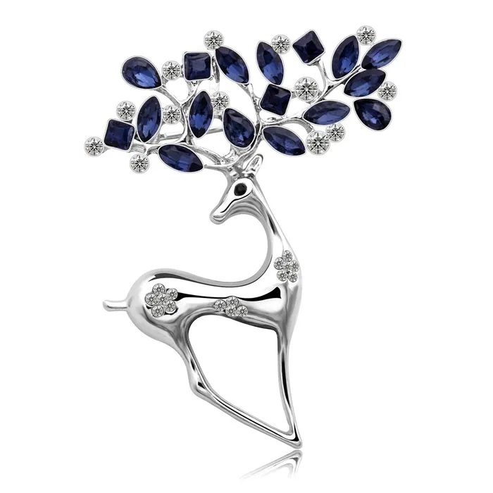 Yellow Chimes Deer Brooch for Women Elegant Clip Deer Crystal Shawl Sweater Crystal Silver Brooch for Women and Girls Yellow Chimes Necklaces Yellow Chimes Deer Brooch for Women Elegant Clip Deer Crystal Shawl Sweater Crystal Silver Brooch for Women and Girls Yellow Chimes Necklaces