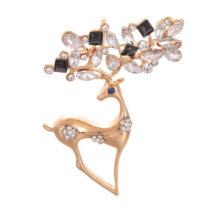 Yellow Chimes Deer Brooch for Women Elegant Shawl Sweater Rosegold Plated Clip Deer Crystal Brooch for Women and Girls Yellow Chimes Bracelets Yellow Chimes Deer Brooch for Women Elegant Shawl Sweater Rosegold Plated Clip Deer Crystal Brooch for Women and Girls Yellow Chimes Bracelets