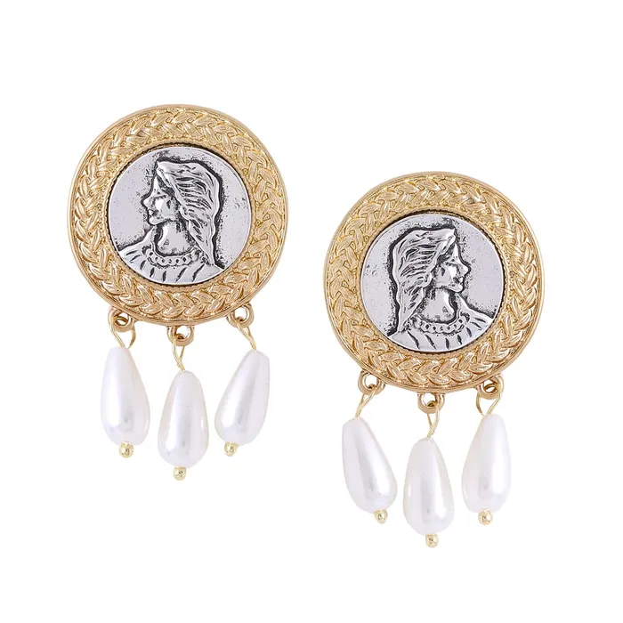 Yellow Chimes Earring For Women Gold Tone Pearl Bead Hanging Round Girl Embellished Statement Earrings For Women and Girls Yellow Chimes Rings Yellow Chimes Earring For Women Gold Tone Pearl Bead Hanging Round Girl Embellished Statement Earrings For Women and Girls Yellow Chimes Rings