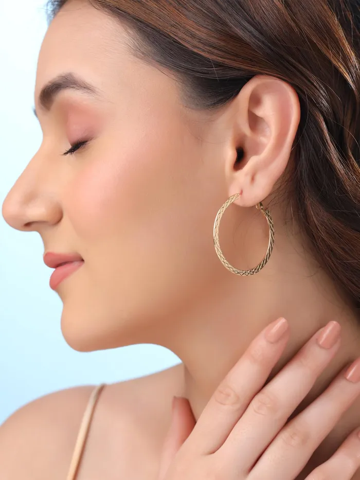 Yellow Chimes Earrings for Women and Girls Fashion Gold Pearls Studded Hoops Gold Plated Earring Set Western Earrings Combo Chic Reverie Birthday Anniversary Gift for Girls Women Design 7 Yellow Chimes Necklaces