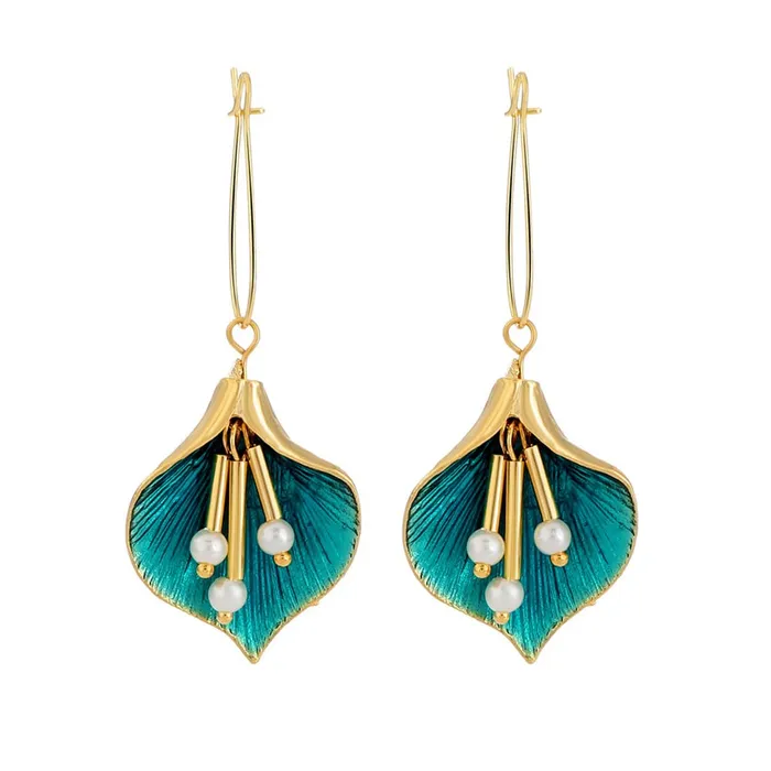Yellow Chimes Earrings For Women Gold Toned Green Leaflet Designed Drop Earrings For Women and Girls Yellow Chimes Necklaces Yellow Chimes Earrings For Women Gold Toned Green Leaflet Designed Drop Earrings For Women and Girls Yellow Chimes Necklaces
